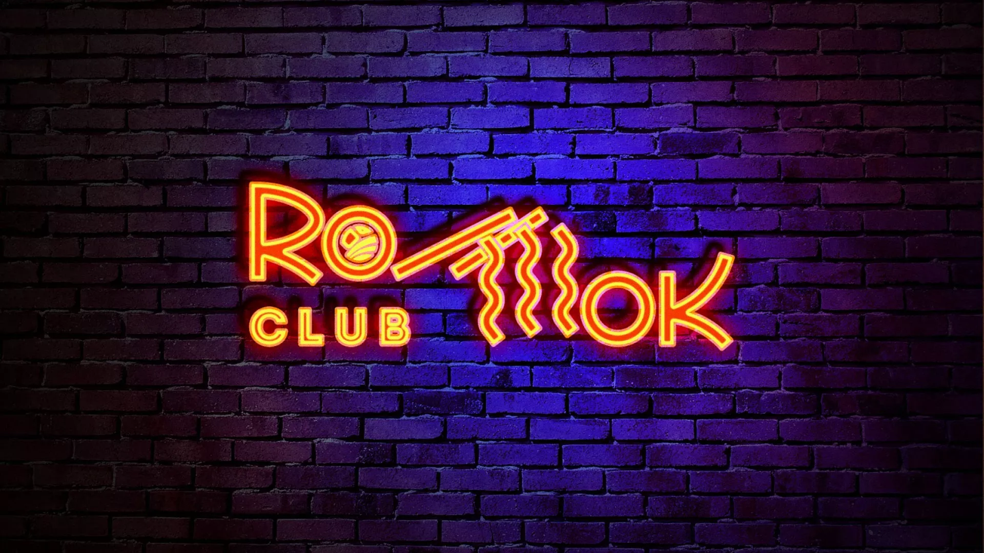 Разработка интерьерной вывески суши-бара «Roll Wok Club» в Находке